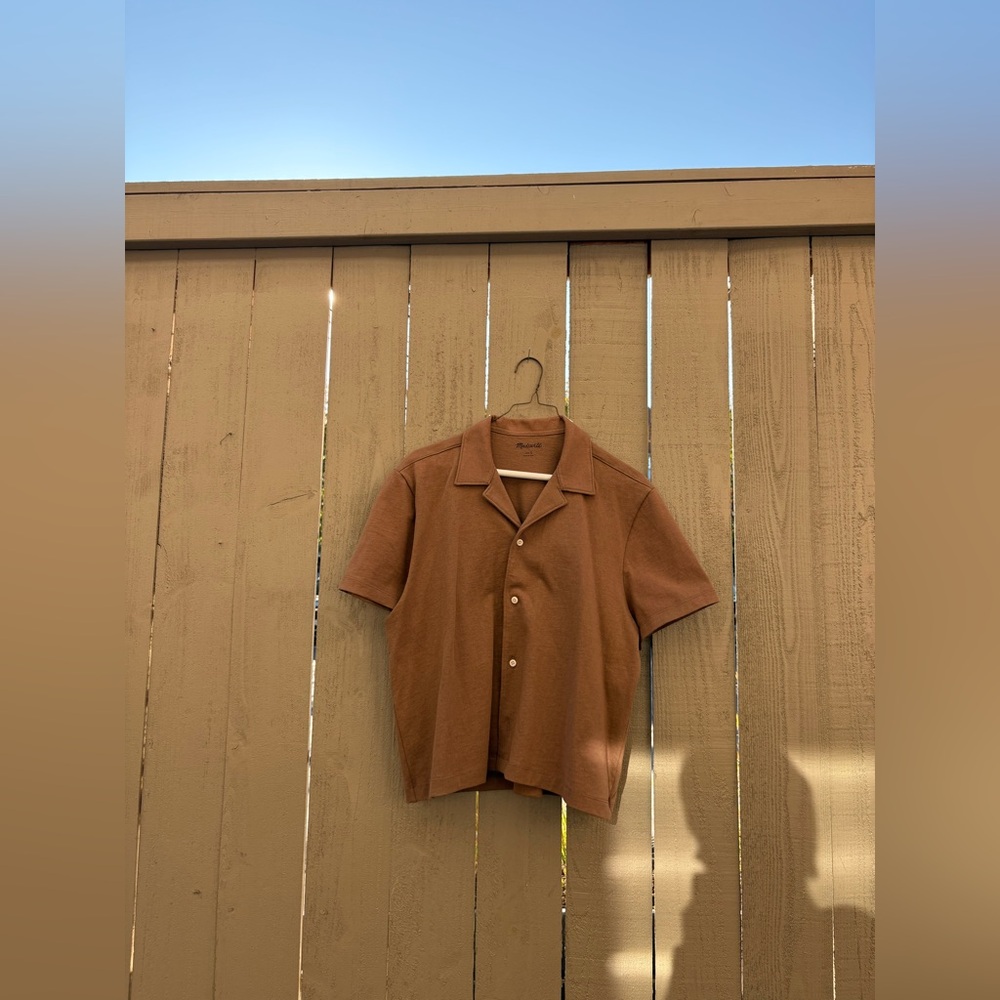 Madewell short sleeve button up shirt
